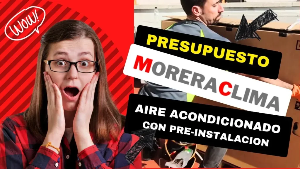 Instalación Aire acondicionado Conductos Preinstalación Cómo hacer Presupuesto ¿Cuánto cuesta? - Moreraclima.com
