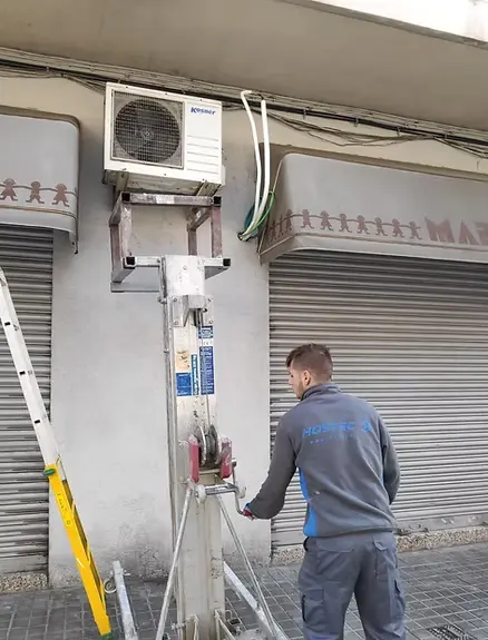 Instalación aire acondicionado por conductos proceso