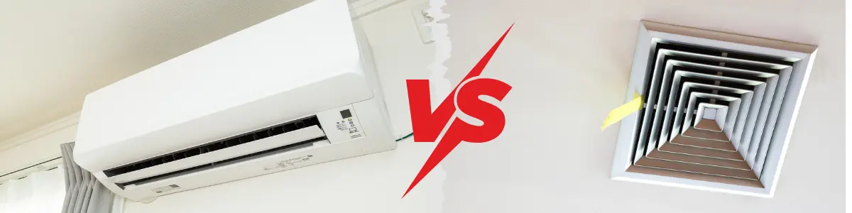 Diferencias prácticas entre split y conductos